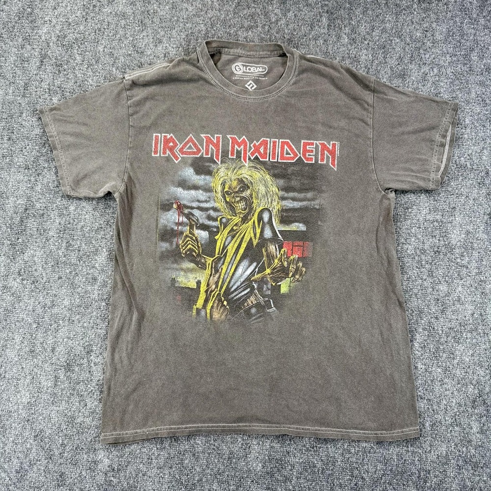 Iron Maiden Shirt‎ Mens Medium 2020 Band Tee Graphic Metal Eddie Vintage Style
